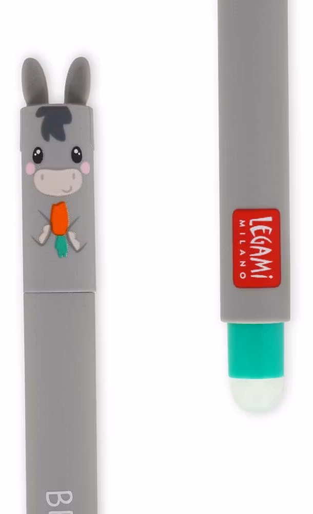 4 Gelépennor med suddbart bläck - Farmdjur