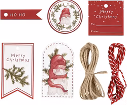Skapa egna julklappsetiketter - Ho Ho