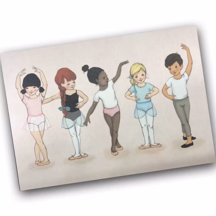 Enkelt kort - Balettklass (Fraktfritt)