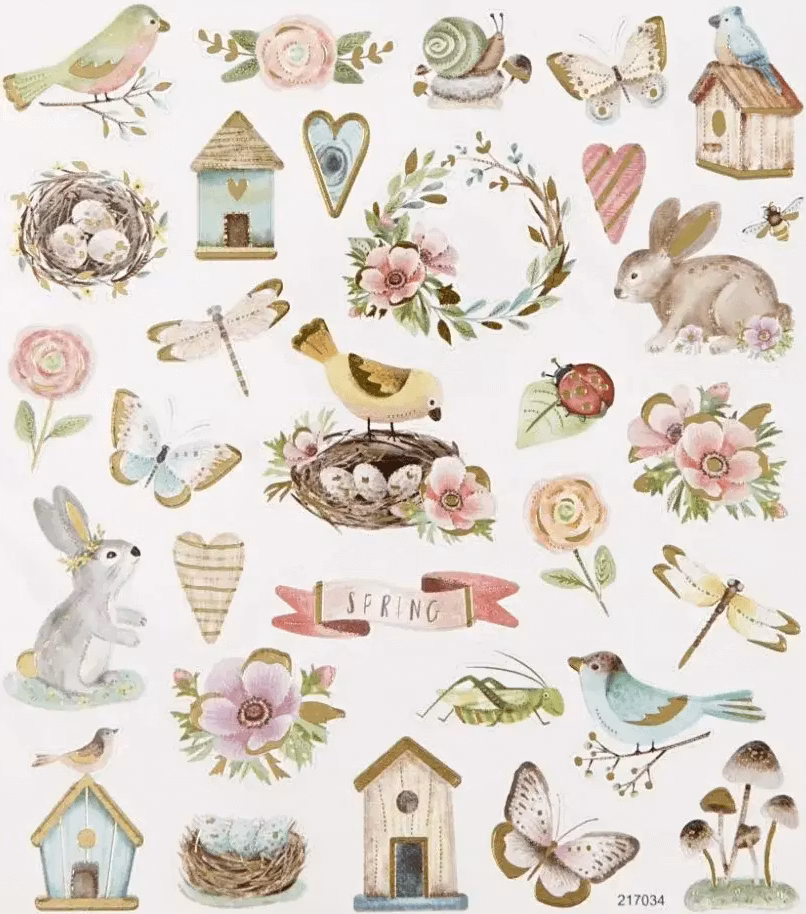 Klistermärken - Vår Och Påsk (Fraktfritt)