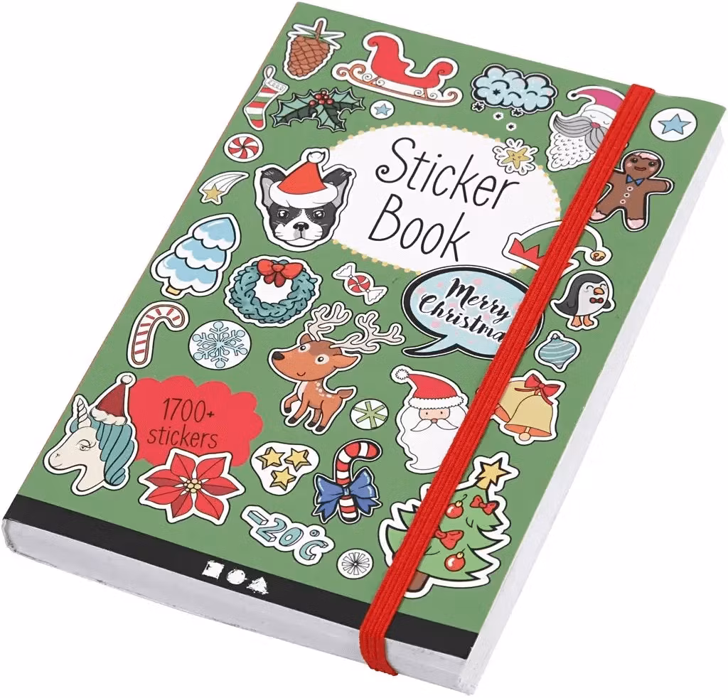 Bok med klistermärken - Julmotiv