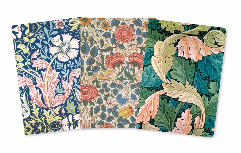 Små Anteckningsböcker (3 stycken) - William Morris