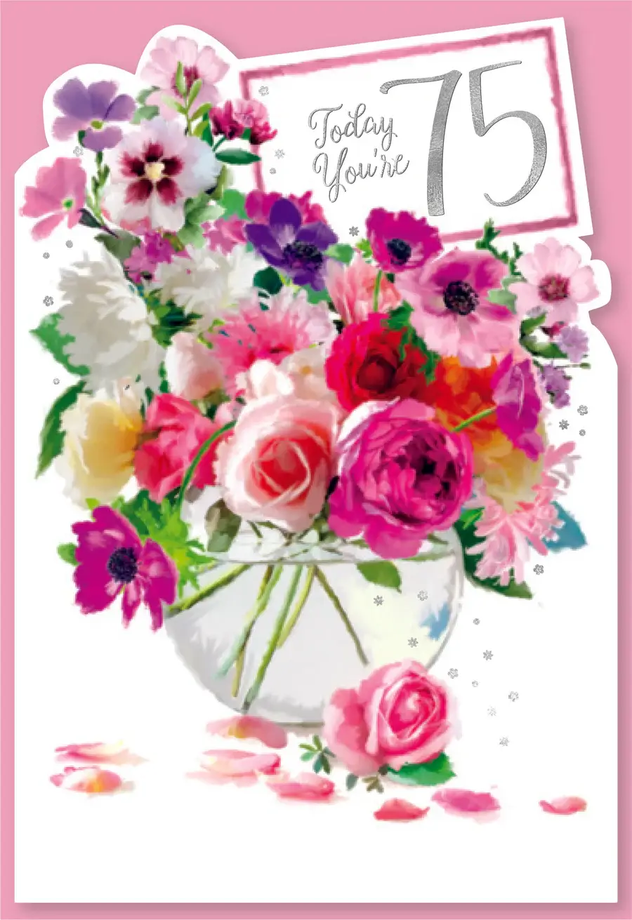 Dubbelt kort med kuvert - 70 år - Idag (Fraktfritt)