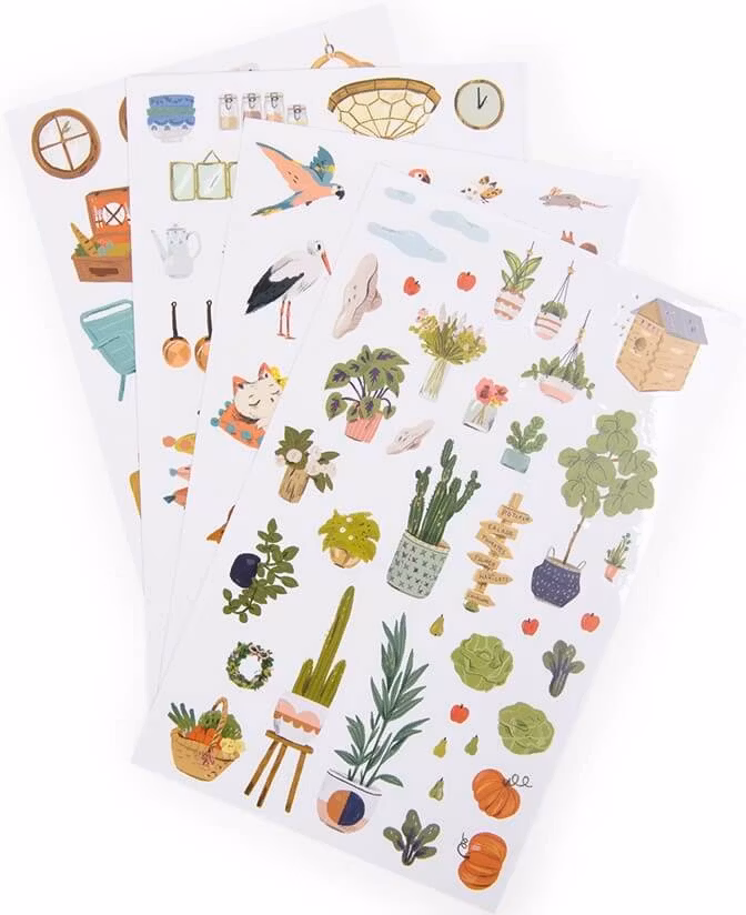 Bok med klistermärken - Les Parisiennes