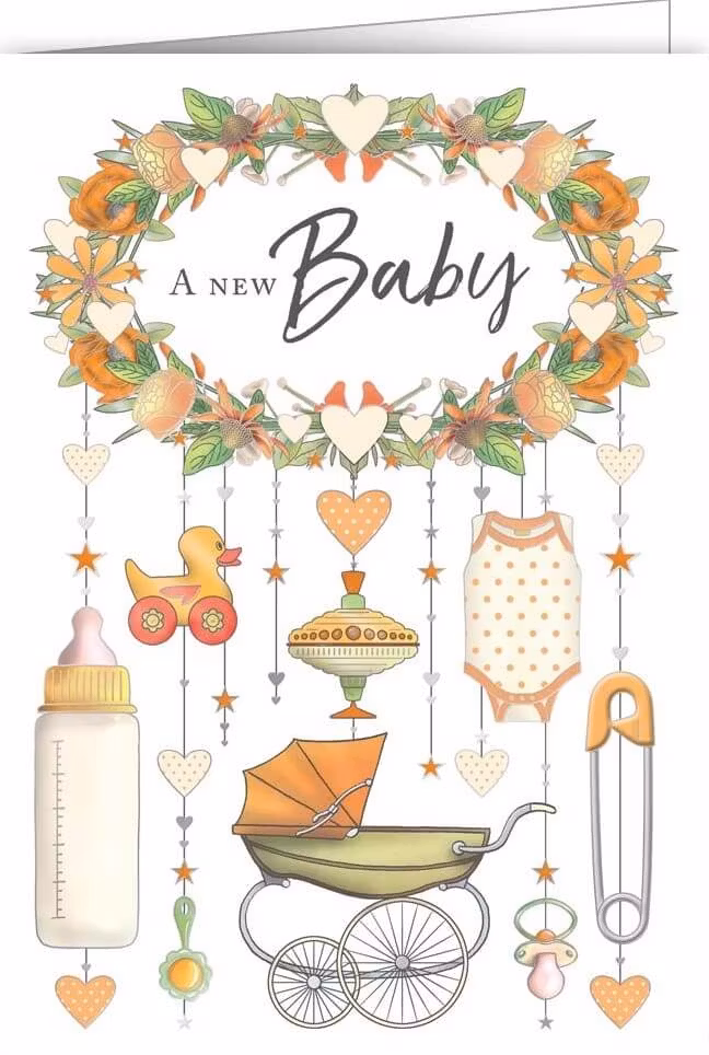 Dubbelt kort med kuvert - Barn ikoner (Fraktfritt)