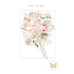 Dubbelt kort med kuvert - Just to say (Fraktfritt)