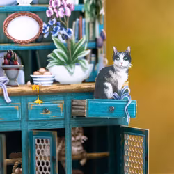 Magiskt, utvikbart gratulationskort - Kattskåpet (Fraktfritt)