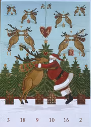 Liten Adventskalender som julkort - Julpuss (Fraktfritt)