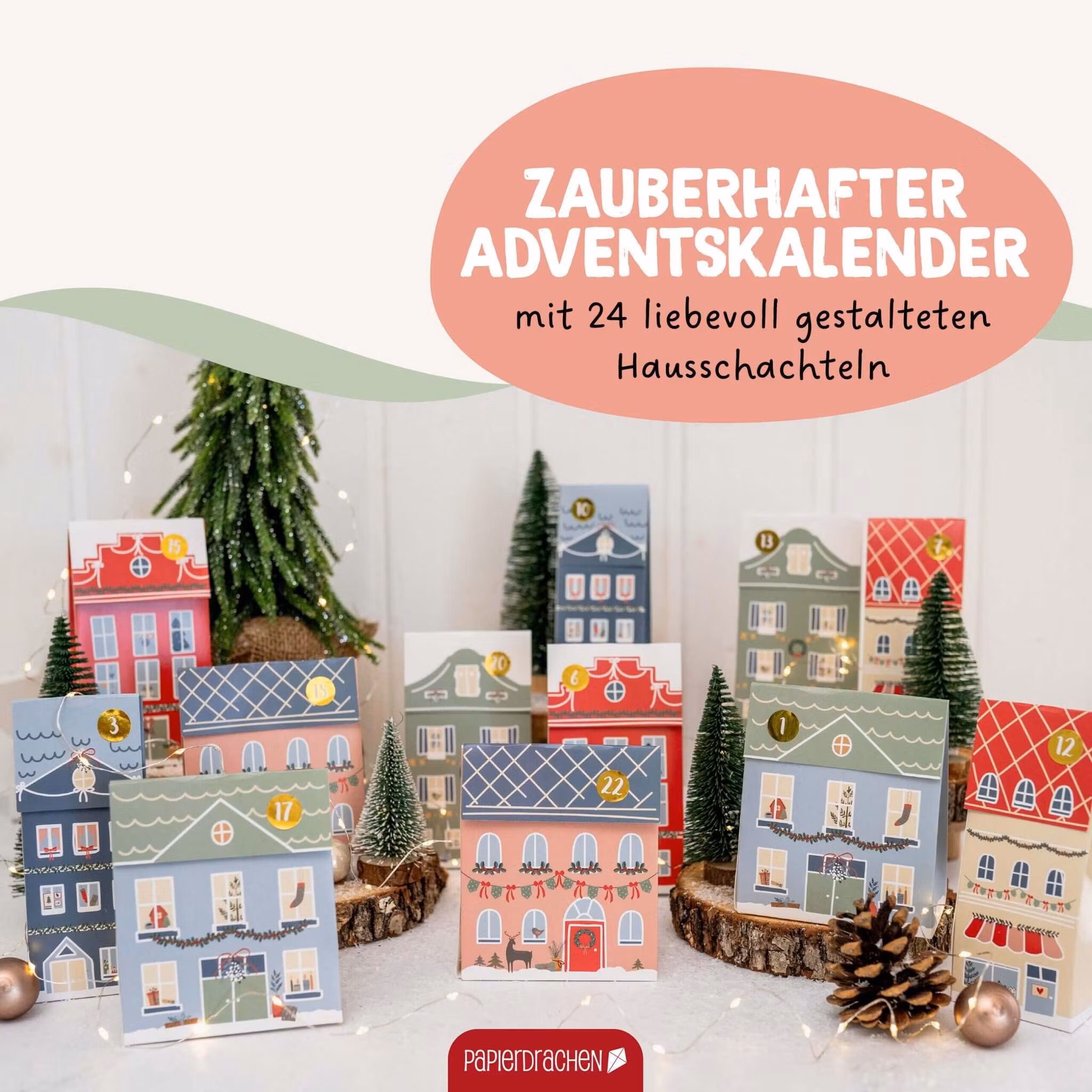 Vinterbyn - Fina lådor som du kan använda som adventskalender