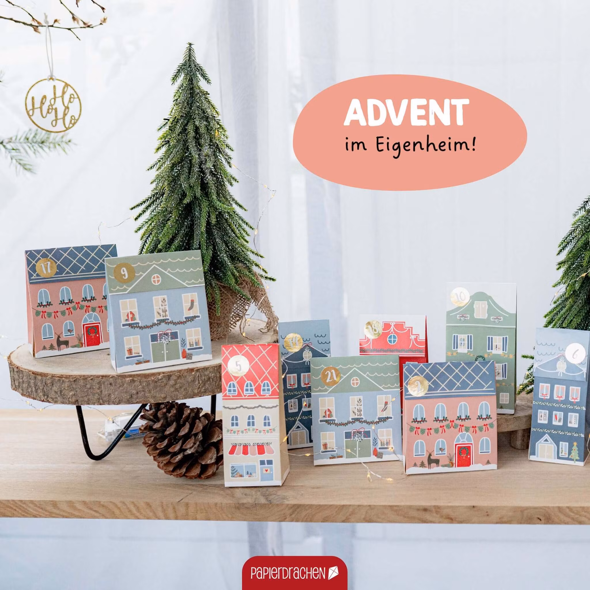 Vinterbyn - Fina lådor som du kan använda som adventskalender