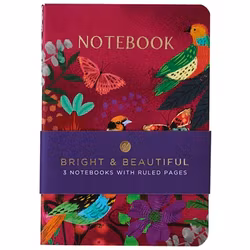 Små Anteckningsböcker (3 stycken) - Bright and Beautiful