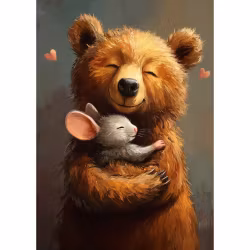 Enkelt kort - Björnkram (Fraktfritt)