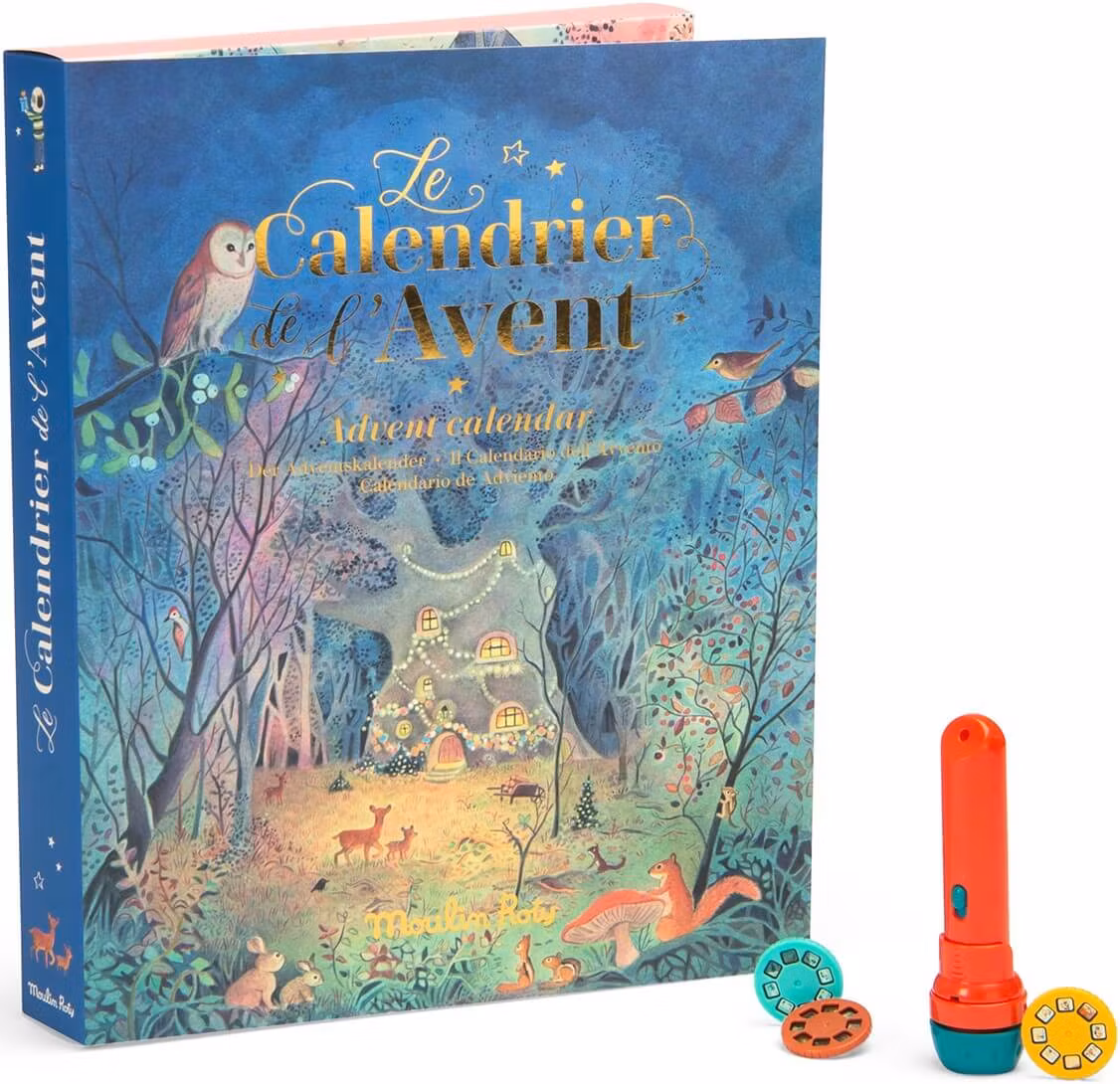 Adventskalender med sagoficklampor - Den stora familjen