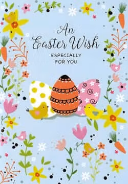 Påskkort med kuvert - Påskönskningar  (Fraktfritt)