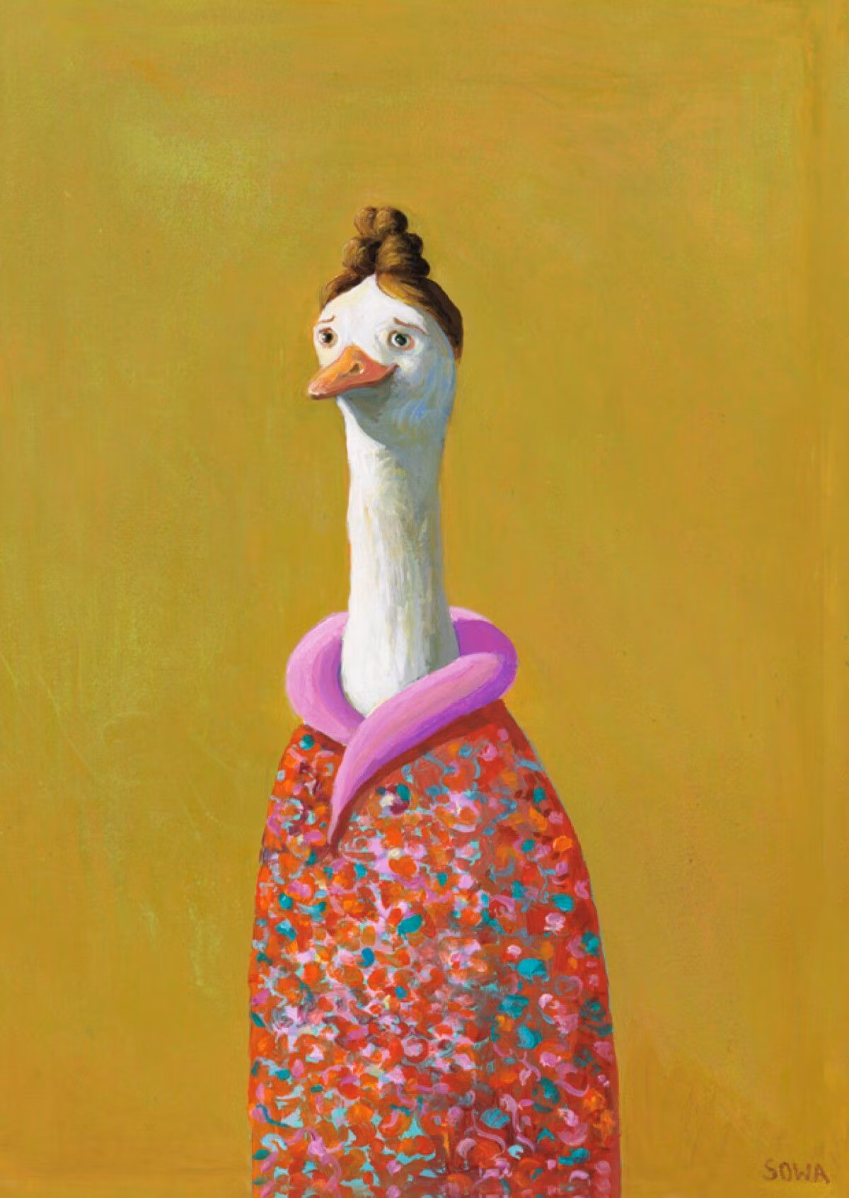 Enkelt Kort - Gås Wenwen (Fraktfritt)