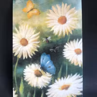 Dubbla kort utan kuvert - Blommor och träd, många att välja bland (Fraktfritt)