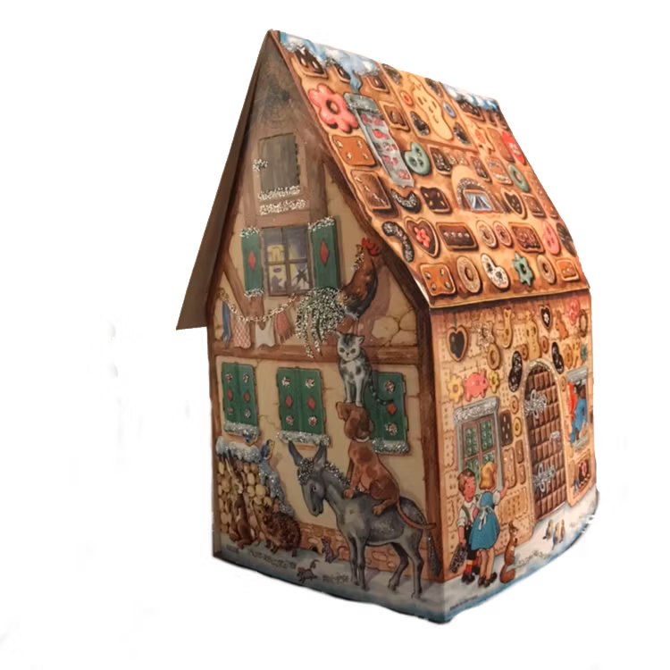 Pepparkakshus adventskalender julkalender glitter