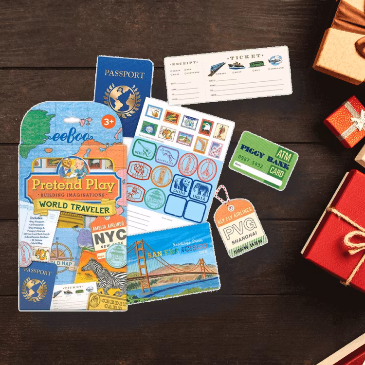 Leka resa - Biljetter, pass, karta, bagagetaggar och mycket mer!