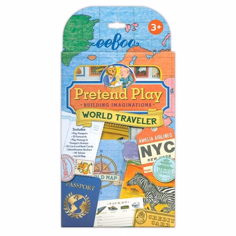 Leka resa - Biljetter, pass, karta, bagagetaggar och mycket mer!