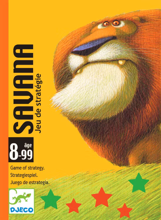 Savana - Spelet där det är viktigt att få tag på rätt djur från Djeco