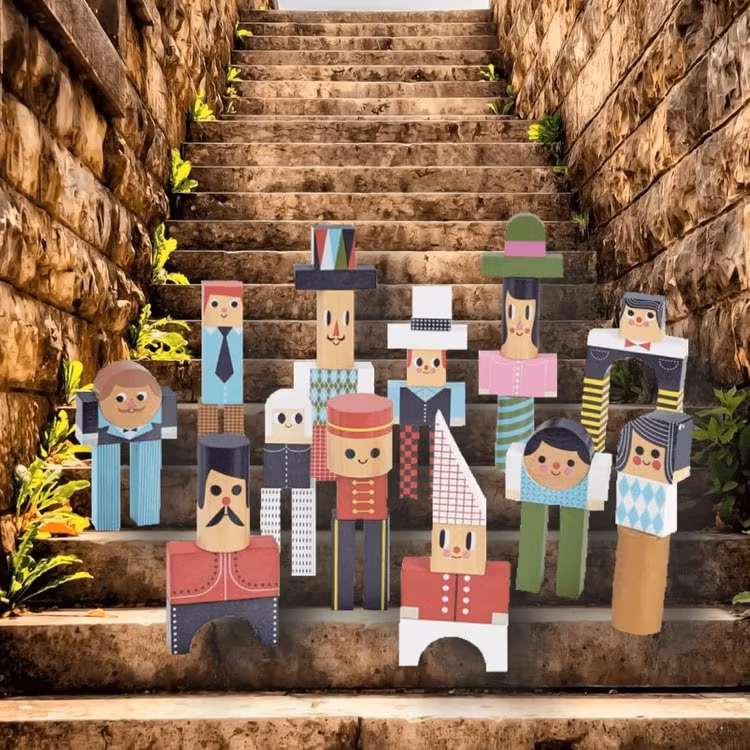 Klossar 'Folk' Ingela P. Arrhenius från Vilac