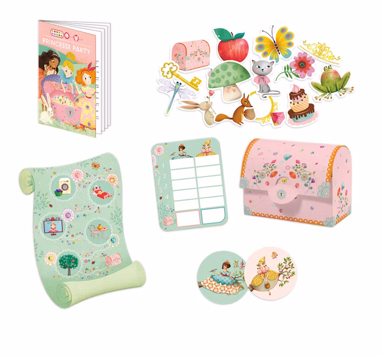 Lekar med prinsesstema till barnkalas från Djeco