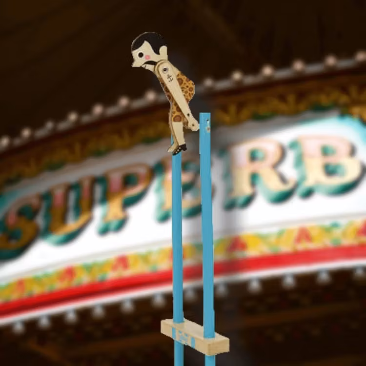 Akrobatklämmor av Ingela P. Arrhenius, Vilac - Starke Adolf