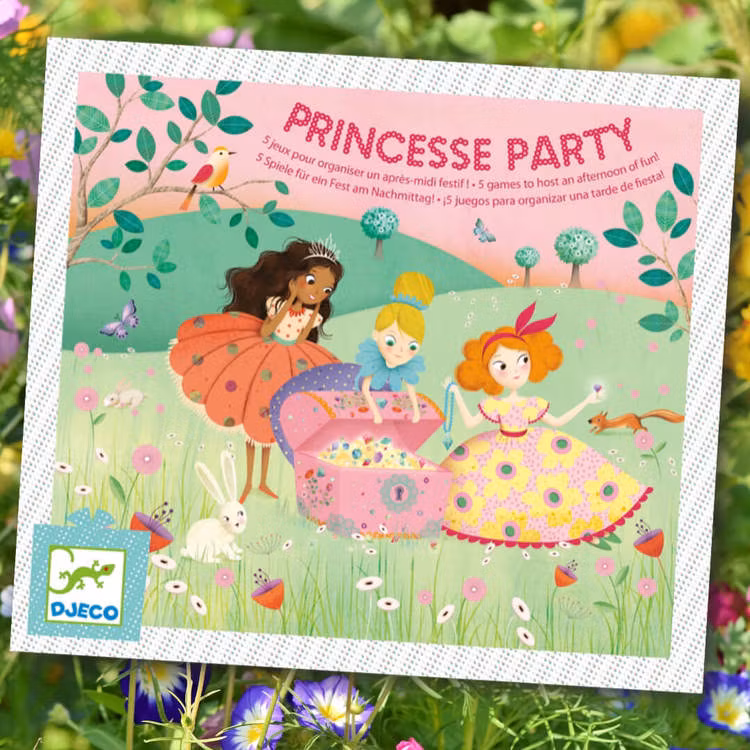 Lekar med prinsesstema till barnkalas från Djeco