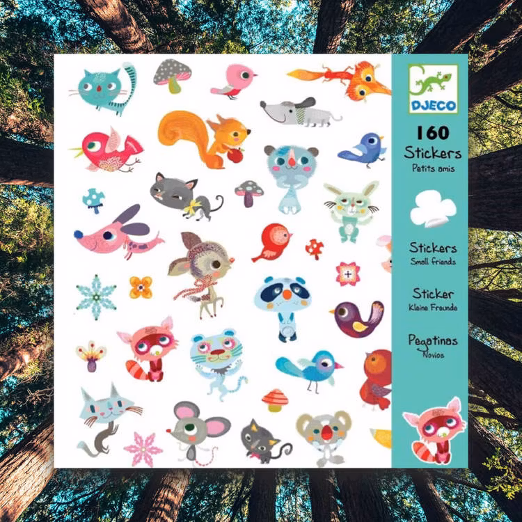 Klistermärken - Små djur från Djeco