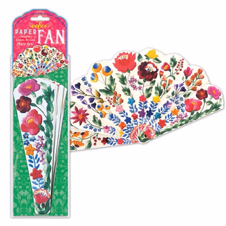 Solfjäder med blommor från eeBoo