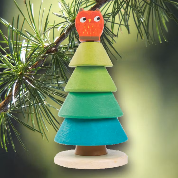 Stapellek - Ugglan i granen från Tender Leaf Toys