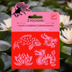 Stencil/Schablon - Asien från Djeco (Fraktfritt)