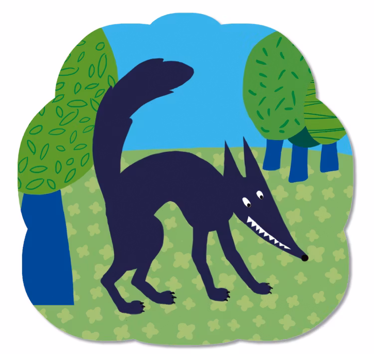 Mechanlou - Spel med Rödluvan och Vargen från Djeco