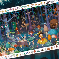 Observationspussel - Den förtrollade skogen (100 bitar)