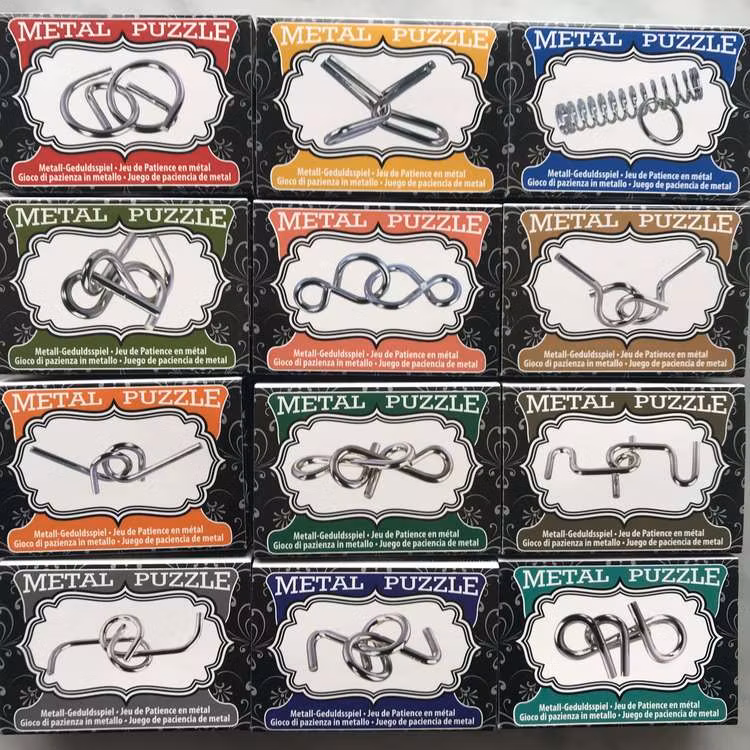 Minikluringar i metall - Tankenötter, massor att välja bland