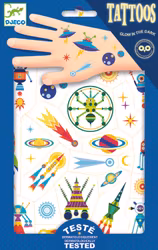 Rymdtatueringar som lyser i mörkret