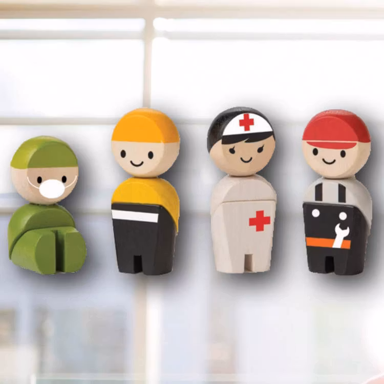 Fina dockor i räddningsteamet från PlanToys