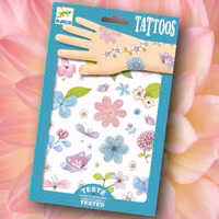 Vackra tatueringar - Blommor och fjärilar