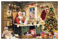 Adventskalendrar A4 - (Fraktfritt) Tomtemotiv med bio-glitter - Många olika att välja bland