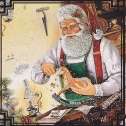 Adventskalendrar A4 - (Fraktfritt) Tomtemotiv med bio-glitter - Många olika att välja bland