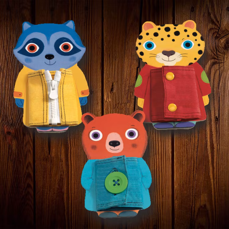 Ziptou - Öva dig att knäppa och stänga från Djeco