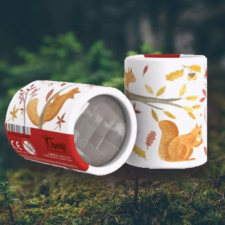 Oktaskop nästan som ett kalejdoskop - Ekorre från Londji