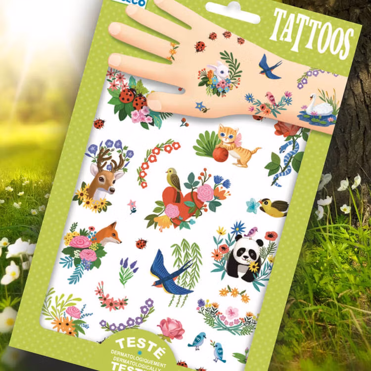 Tatueringar - Happy Spring från Djeco