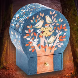 Speldosa & smyckeskrin - Nattfågel