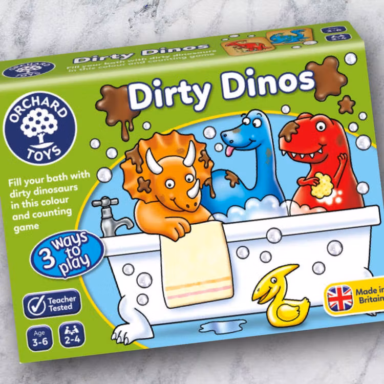 Dirty Dinos - Spelet som lär dig färger och att räkna