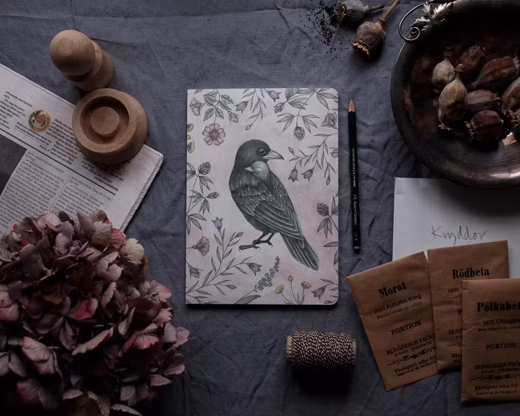 Anteckningsbok - Kråkor
