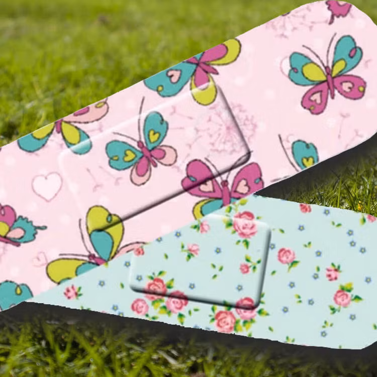 Plåster för barn - Fjärilar & blommor