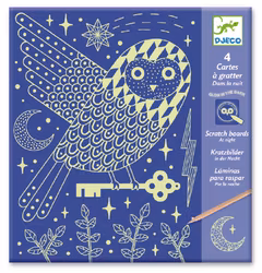 Kladdfritt pyssel - Skrapa fram bilden (självlysande bilder)