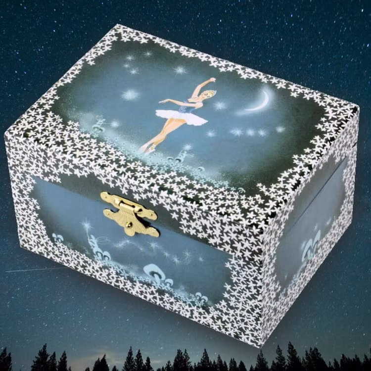 Speldosa och smyckeskrin - Lyser i mörkret (Ballerina)