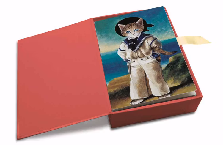 Vackra kort med kuvert - Katter i konsten